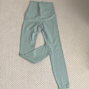 Lululemon Mint Color High Waist Align 7/8 leggings